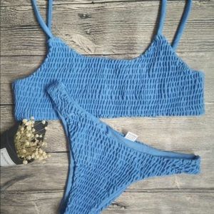 Baby Blue Scrunch Bikini
